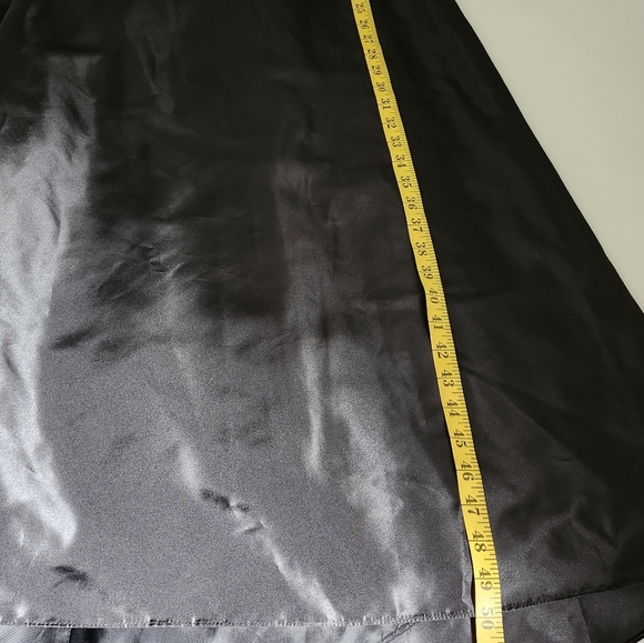 Bill Levkoff Private Collection Black Satin Strapless Evening Gown Size 8 - Picture 11 of 16